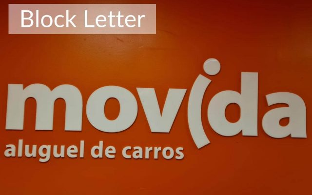 Movida Shopping Bangu RJ - Block Letter