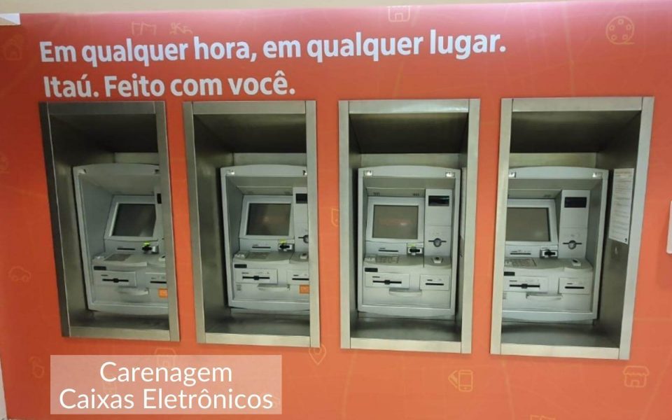 Shopping Tamboré - Troca de Adesivos - Caixas Eletrônicos